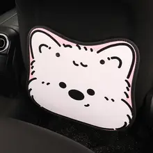 かわいいデザインの自動車用防踢マット【運転席背面用・簡単清掃・耐摩耗】
