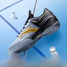 バドミントンシューズ メンズ ジュニア アーチサポート クッション性 ソフトソール 練習用 試合用 春「ANTA」