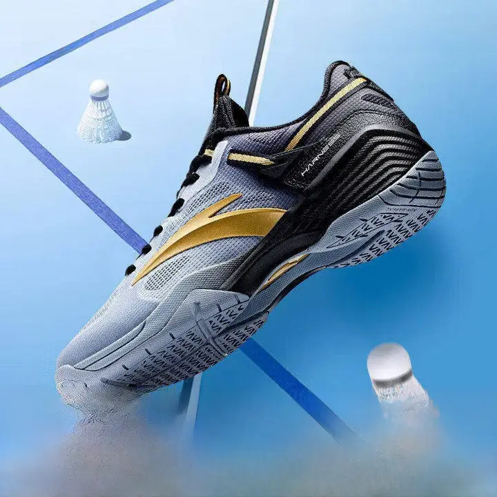 バドミントンシューズ メンズ ジュニア アーチサポート クッション性 ソフトソール 練習用 試合用 春「ANTA」