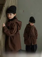 子供用 秋用コットンフード付きアウター【男の子用・カジュアルデザイン】