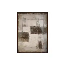 手描き油絵・侘寂風抽象壁掛けアート【立体的な質感・玄関やリビングに最適】