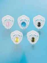 Mell ジュエリーリング【デザイン性の高いパールビーズ付き・女性用・個性的なアクセサリー】