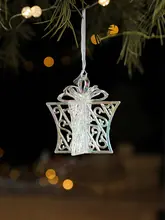 クリスマス透明アクリルベルバタフライタワー飾り【クリスマスツリー用・装飾品】
