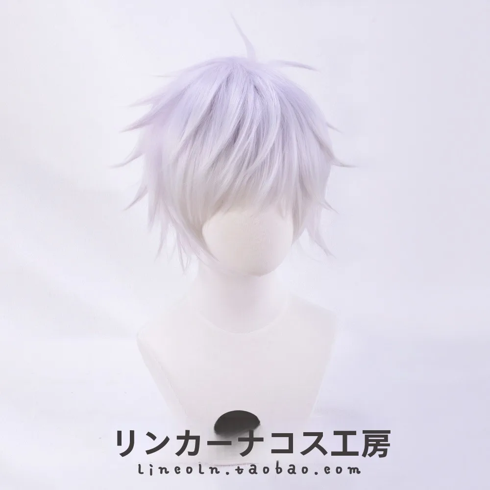 五条悟 コスプレ用ショートウィッグ：逆立ちスタイルでリアルなキャラクター表現を実現