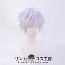 五条悟 コスプレ用ショートウィッグ【混色・逆立ちスタイル】