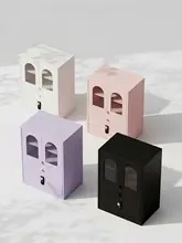 高級感のある化粧品収納ボックス【防塵・ロック付き・アイアン製】