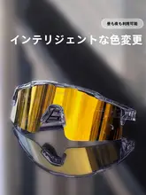 kapvoe スポーツサングラス サイクルグラス 調光レンズ 度付き対応 男女兼用 マラソン ロードバイク MTB 「KAPVOE」