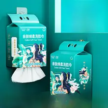 使い捨てコットン洗顔タオル【極上の柔らかさ・大判・掛けられるタイプ】