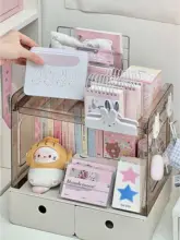 おしゃれなデザインの手帳用ステッカーセット【収納ボックス付き・デスク整理用・学生向け】（セットアップ対応）