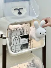 多層可動式収納ラック【防塵・家庭用・デスクサイド・文房具整理】（セットアップ対応）