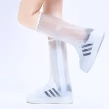 透明高筒防水防滑レインブーツ【男女兼用・厚手・耐磨耗・旅行用】