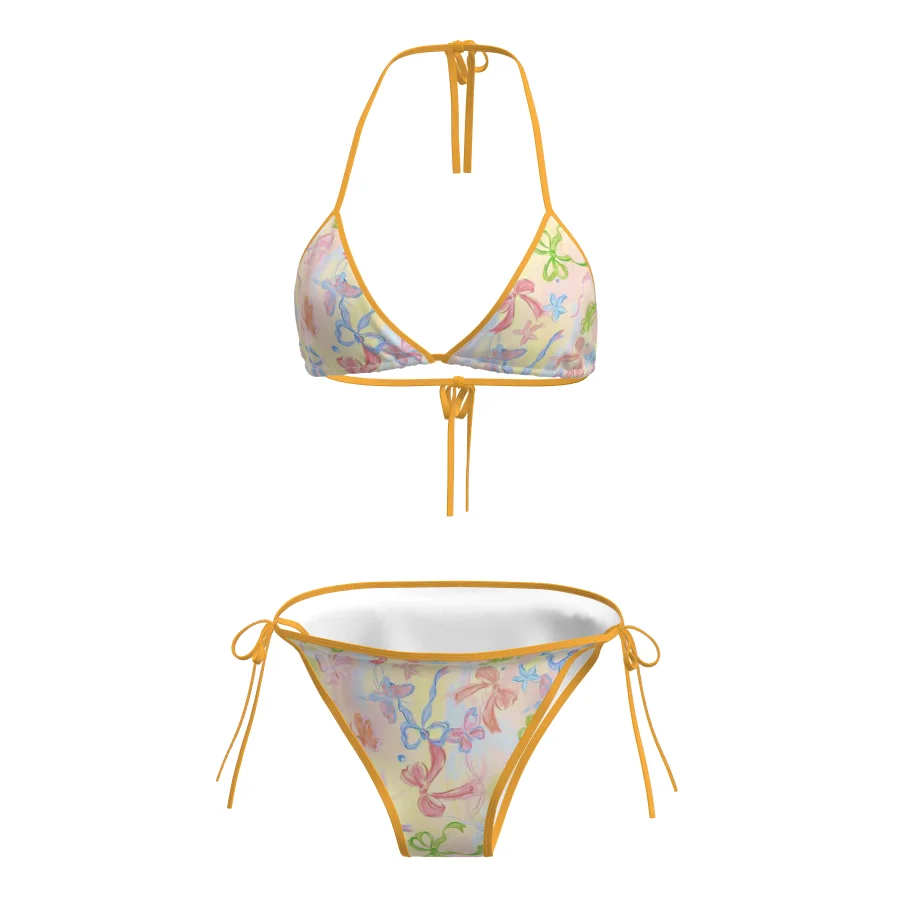 女性用 ビキニ風水着【リゾート・温泉・分体デザイン】（セットアップ対応）
