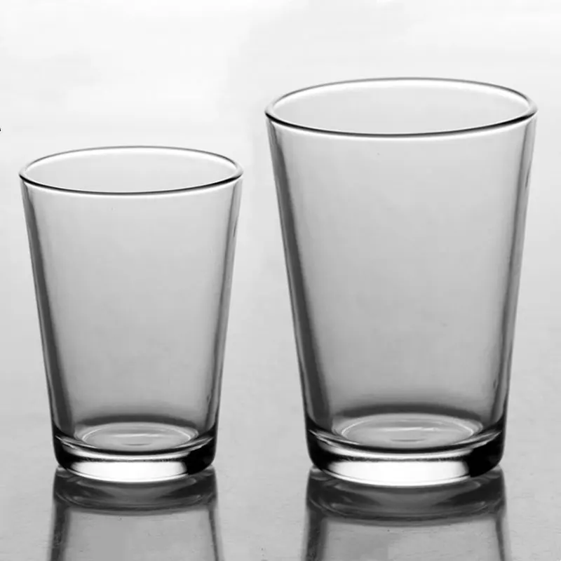 耐熱強化ガラス製ビールグラス【スリムデザイン・家庭用・お茶・水にも最適】ミニマリスト部屋づくりに必要なアイテム
