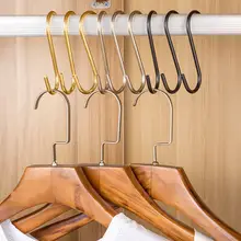 衣類用金属フック【S字型・長さと太さが増した・ハンガーとコート掛け用】