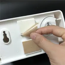 穴あけ不要 トイレットペーパー掛け【粘着タイプ・ホワイト・シンプルデザイン】