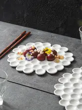 ディッシュプレート フレンチ風 セラミック ホワイト 家庭用 上品 デザート フルーツ おやつ
