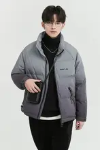 高級感のあるグラデーションダウンジャケット【立襟・メンズ・厚手】
