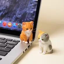 かわいいミニ猫デスクトップディスプレイ【樹脂製・カートゥーンデザイン】