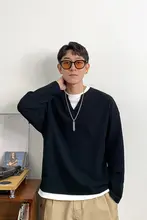 透気性のある重ね着風長袖Tシャツ【春秋用・カジュアル】（セットアップ対応）