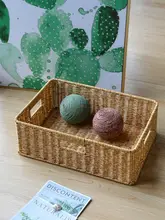 Kens ラタン風 テーブル収納バスケット【リビング用・整理整頓・お菓子収納】