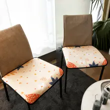 おしゃれなシンプルデザインの防滑ダイニングチェアクッション【オフィス・ユニバーサル・四季用】