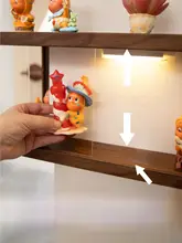 星型人形用コーナーディスプレイラック【穴あけ不要・防塵・収納】