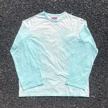 ユニセックス長袖Tシャツ【ヴィンテージ風・ダメージ加工・春秋用・パンクスタイル】（セットアップ対応）