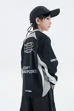 男の子用長袖Tシャツ【反射素材・通気性・アウトドア・春用】
