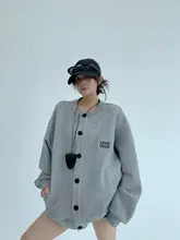 春季カジュアルオープンカーディガン【ラウンドネック・ゆったり・リトロデザイン・ショート丈】（セットアップ対応）