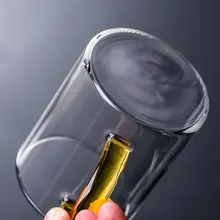 茶杯 大型 家庭用 透明 耐熱 厚手 個人 用于功夫茶