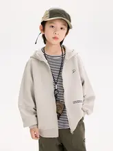 アウター キッズ ボーイズ シンプル レタープリント ストリー ト 秋