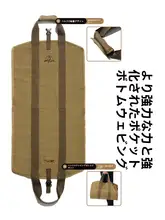 キャンプ用品 薪袋 ポータブル 多用途 大容量 キャンバス 収納バッグ