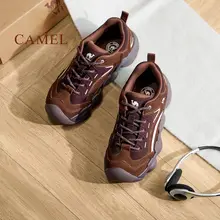 Camel トレッキングシューズ レディース 厚底 アウトドア 摩耗に強い 履き心地快適 着回し カジュアル 秋