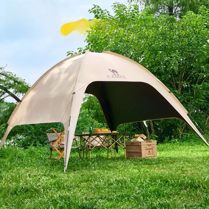 Camel アウトドア用ドーム型テント【簡単開閉・遮光加工・キャンプ用】
