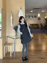 フェミニンなフリル袖長袖Tシャツ【夏用・重ね着・ラメタンクトップ付・ワンピース】（セットアップ対応）