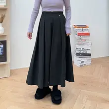 高ウエストのプレススカート【フリーサイズ・日常用・体型カバー】