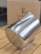 304ステンレススチール製 ラテアートカップ【バリスタ用・泡立て器能付き】