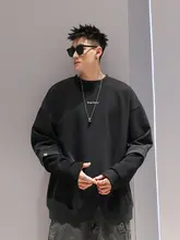 刺繍ロゴデザインの裏起毛スウェットシャツ【メンズ・カジュアル・冬用】