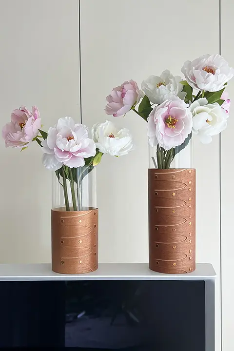 高級な造花 油彩風デザインの peonyとしゃくやく【商用インテリア装飾用】