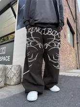 街舞スタイルのワイドカーゴパンツ【アシンメトリー・ユニークなデザイン】（セットアップ対応）