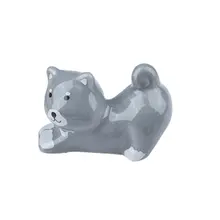 可愛らしい陶器製しば犬とパンダの箸置き【立体デザイン・食卓用】