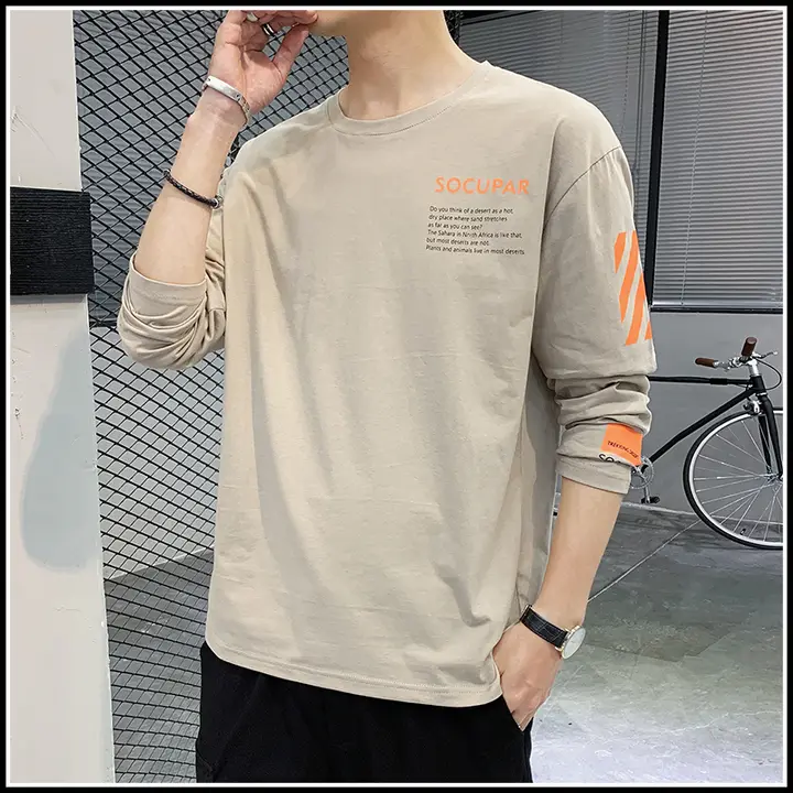 冬用 メンズ長袖Tシャツ【極上の柔らかさ・カジュアル・ラウンドネック】