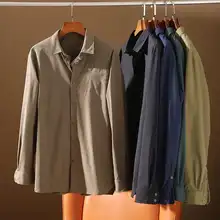 アウトドア向けシンプル無地ストレッチシャツ【ビジネスカジュアル・長袖】