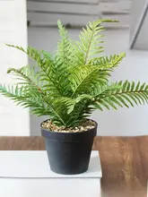 北欧風 インテリア装飾用フェイクグリーン葉盆栽【デスク用・おしゃれな造花】