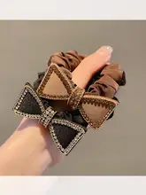 リボン付きヘアゴム【高いポニーテール用・オシャレなヘアアクセサリー】