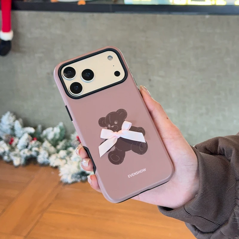 可愛らしくユニークなスマートフォンケース：evenshow バタフライ結びクマケースのガジェットおしゃれ実用性