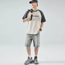 クルーネック半袖Tシャツ【極上の柔らかさ・メンズ・ルーズフィット・プリントデザイン】