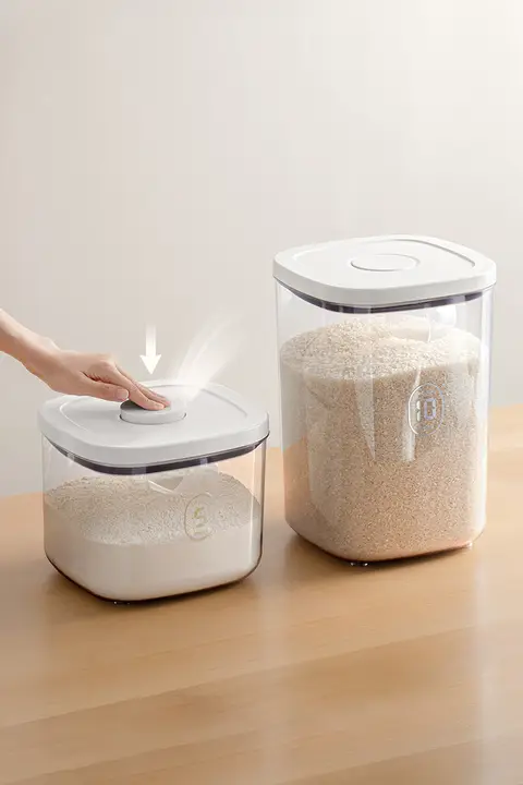 Lazy Corner 真空保存米びつ【食品グレード・密閉・防湿防虫】