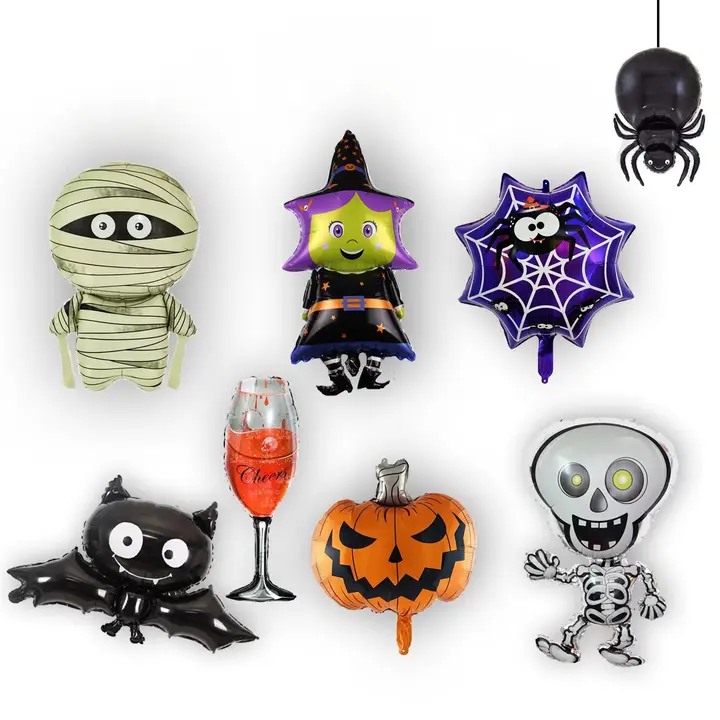 ハロウィン用アルミ製風船【バット・ジャック・オー・ランタン・ウィッチ・ゴースト・パーティーデコレーション】