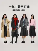高腰Aラインプリーツスカート【ブラック・JKスタイル・秋用】